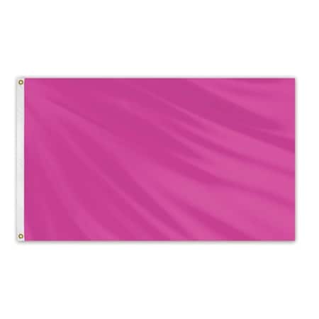 Global Flags Unlimited Solid Color Outdoor Nylon Flag 3' x 5' - Orchid 204644